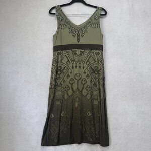 Athleta Dress Womens Small Boho Sleeveless A-Line Modal Spandex Summer Casual
